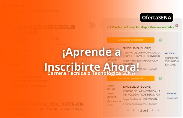 Como INSCRIBIRSE a una Carrera Técnica o Tecnologica en el SENA