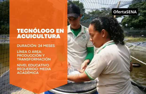 Tecnólogo en Acuicultura – SENA Sofia Plus