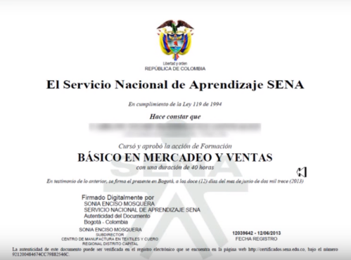 Básico en Mercado y Venta - SENA Betowa