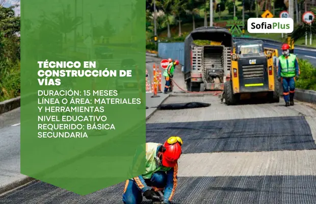 Carrera Técnico en Construcción de Vías SENA Sofia Plus