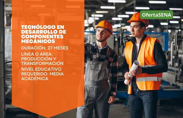 Carrera Tecnólogo en Desarrollo de Componentes Mecánicos SENA Sofia Plus