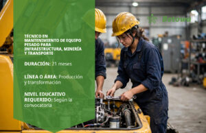 Técnico en Mantenimiento de Equipo Pesado para Infraestructura, Minería y Transporte – SENA Betowa: portada del programa