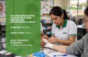 Curso SENA de acciones básicas para la atención de una persona con afectación de la salud – Betowa