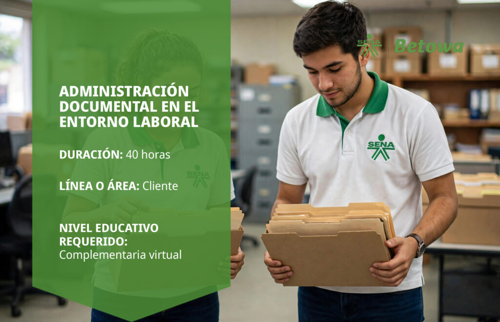 Curso SENA de administración documental en el entorno laboral – Betowa