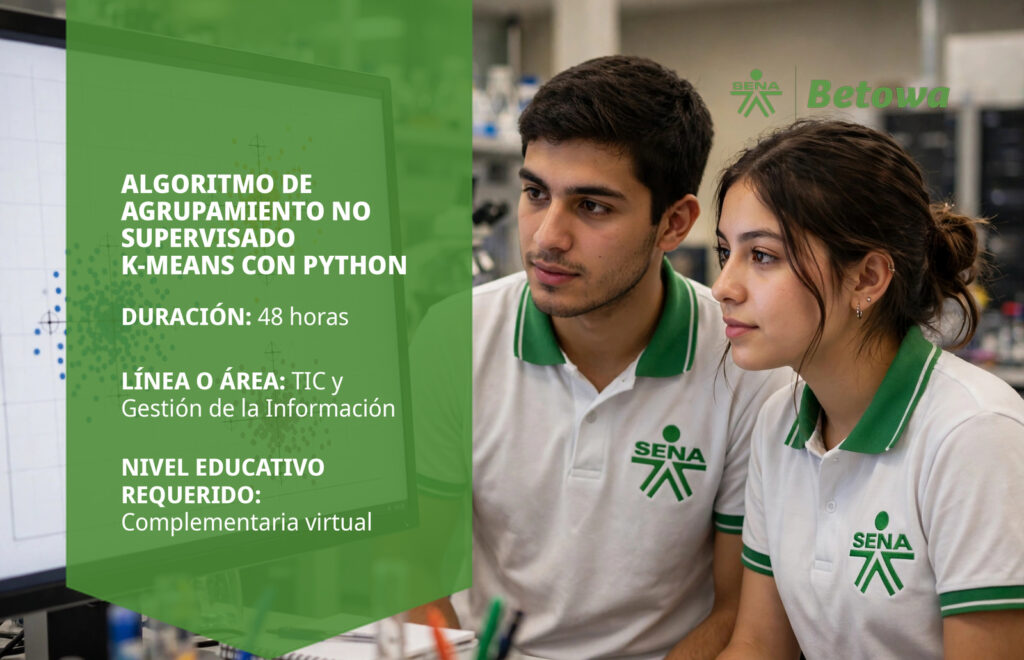 Curso SENA de algoritmo de agrupamiento no supervisado k-means con Python – Betowa