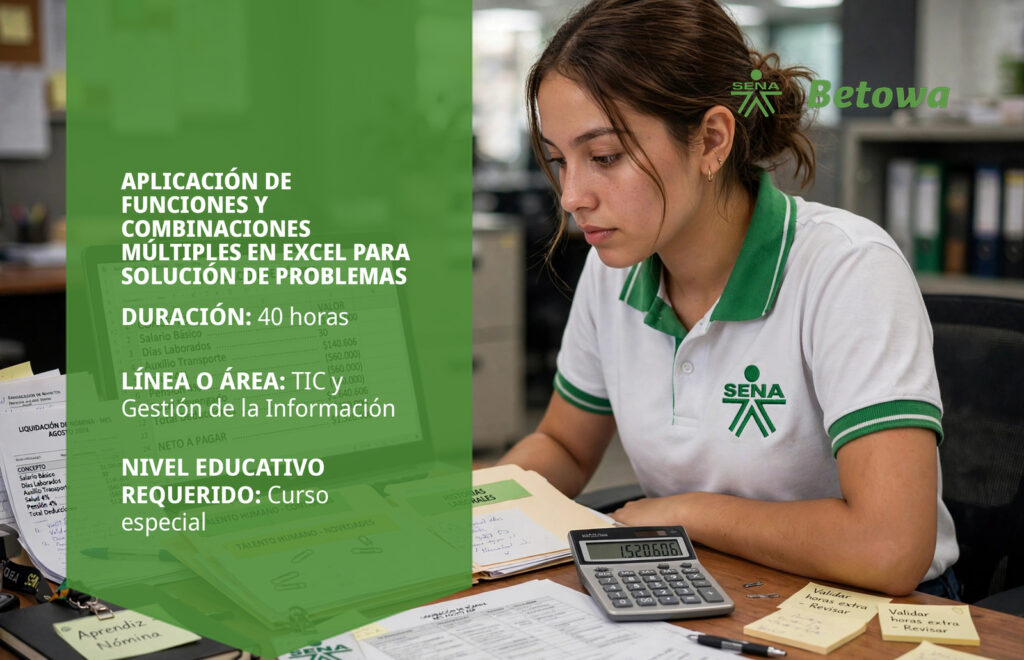 Curso SENA de aplicación de funciones y combinaciones múltiples en Excel – Betowa
