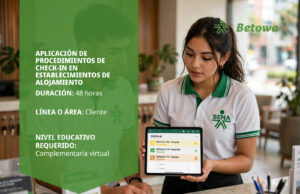 Curso SENA de aplicación de procedimientos de check-in en establecimientos de alojamiento – Betowa