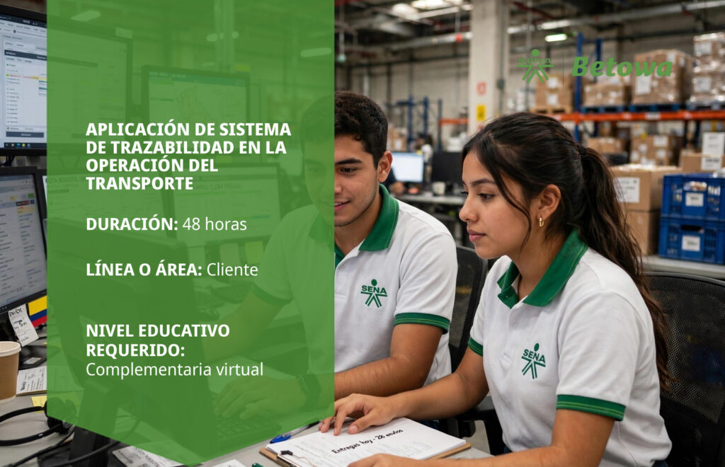 Curso SENA de aplicación de sistema de trazabilidad en la operación del transporte – Betowa