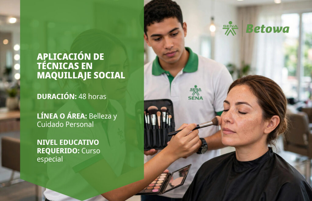 Curso SENA de aplicación de técnicas en maquillaje social – Betowa