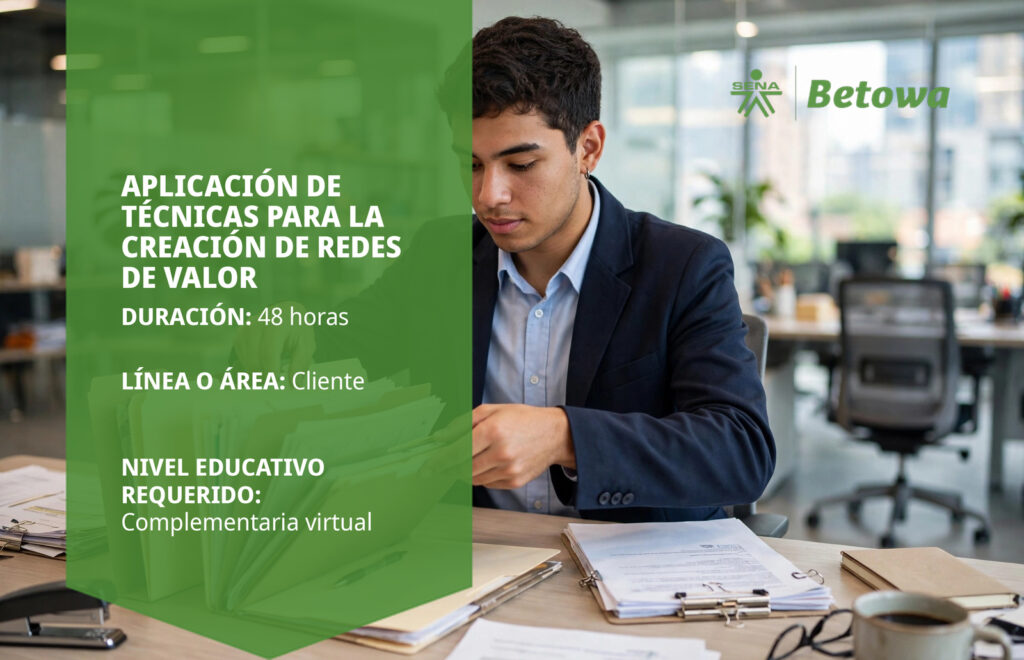Curso SENA de aplicación de técnicas para la creación de redes de valor – Betowa