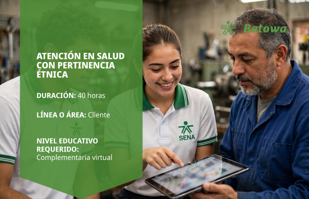 Curso SENA de atención en salud con pertinencia étnica – Betowa
