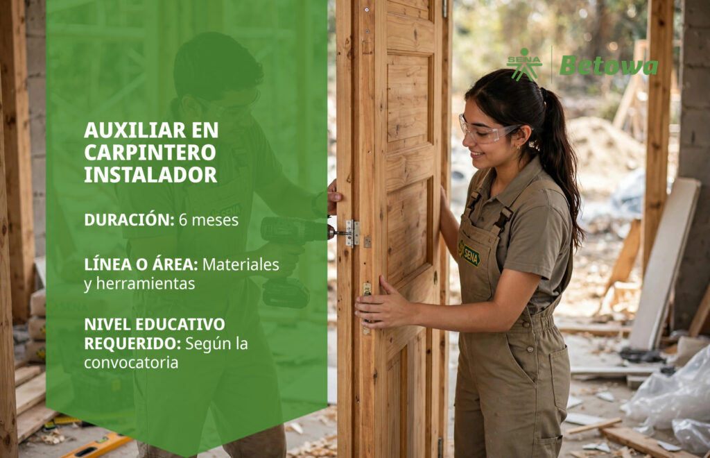 Auxiliar en Carpintero Instalador – SENA Betowa