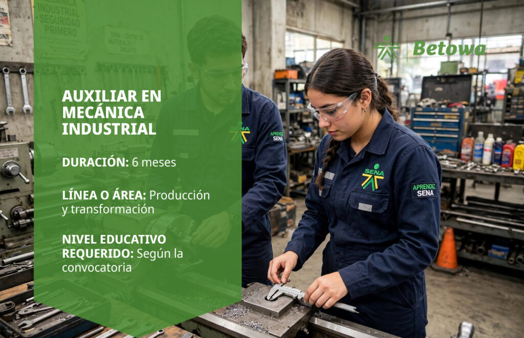 Auxiliar en Mecánica Industrial – SENA Betowa