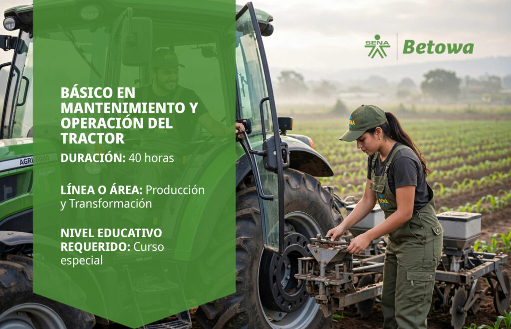 Curso SENA básico en mantenimiento y operación del tractor – Betowa
