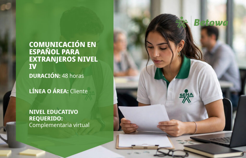 Curso SENA de español para extranjeros nivel IV – Betowa