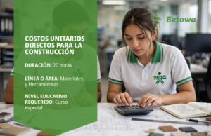 Curso SENA de costos unitarios directos para la construcción – Betowa