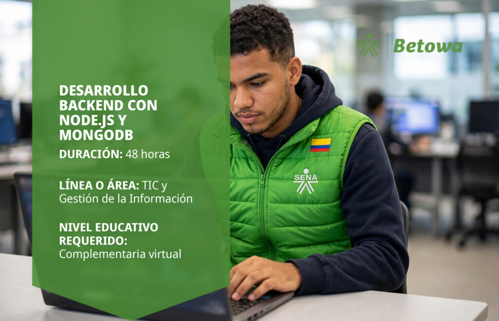 Curso SENA de desarrollo backend con Node.js y MongoDB – Betowa