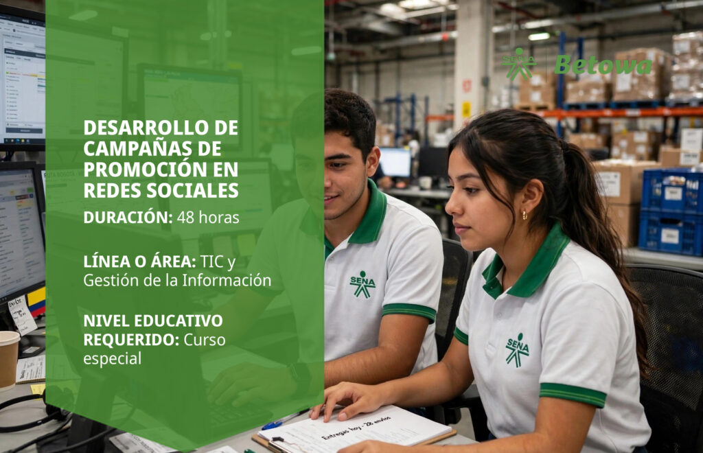 Curso SENA de campañas de promoción en redes sociales – Betowa
