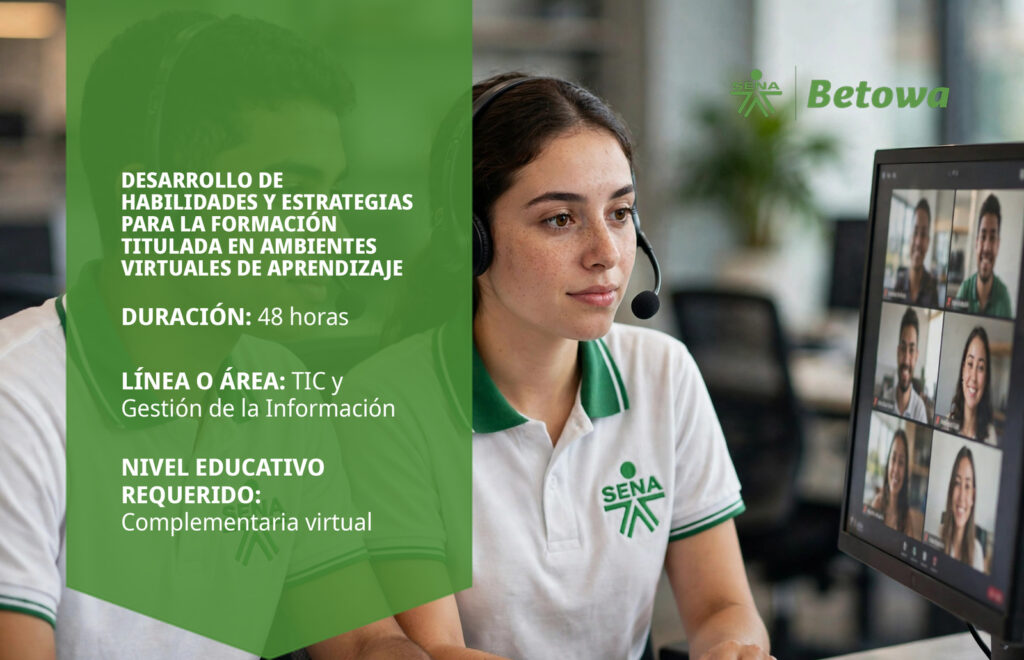 Curso SENA de formación titulada en ambientes virtuales de aprendizaje – Betowa