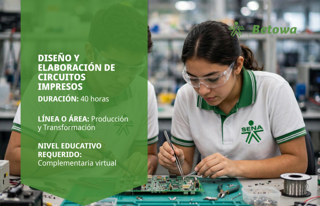 Curso SENA de diseño y elaboración de circuitos impresos – Betowa