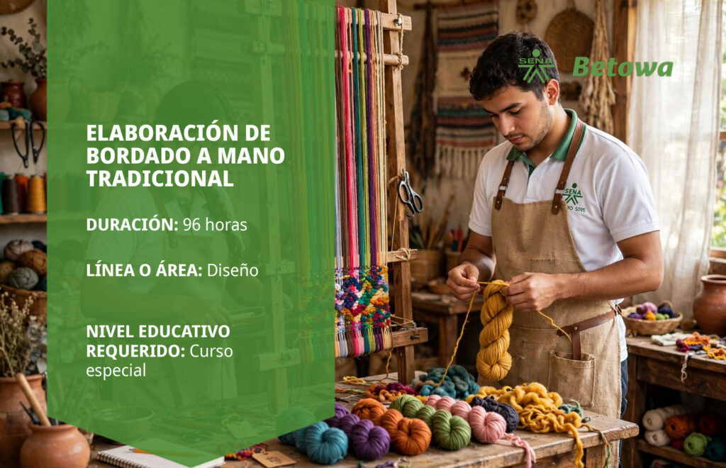 Curso SENA de elaboración de bordado a mano tradicional – Betowa
