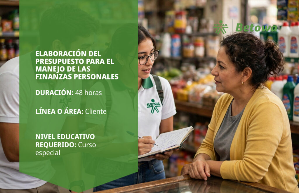 Curso SENA de elaboración del presupuesto para el manejo de las finanzas personales – Betowa