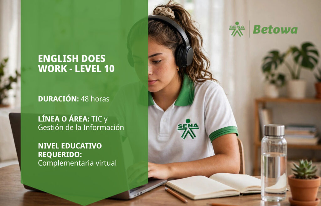Curso SENA English Does Work level 10 de inglés – Betowa