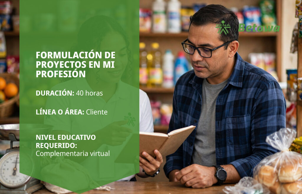 Curso SENA de formulación de proyectos en mi profesión – Betowa