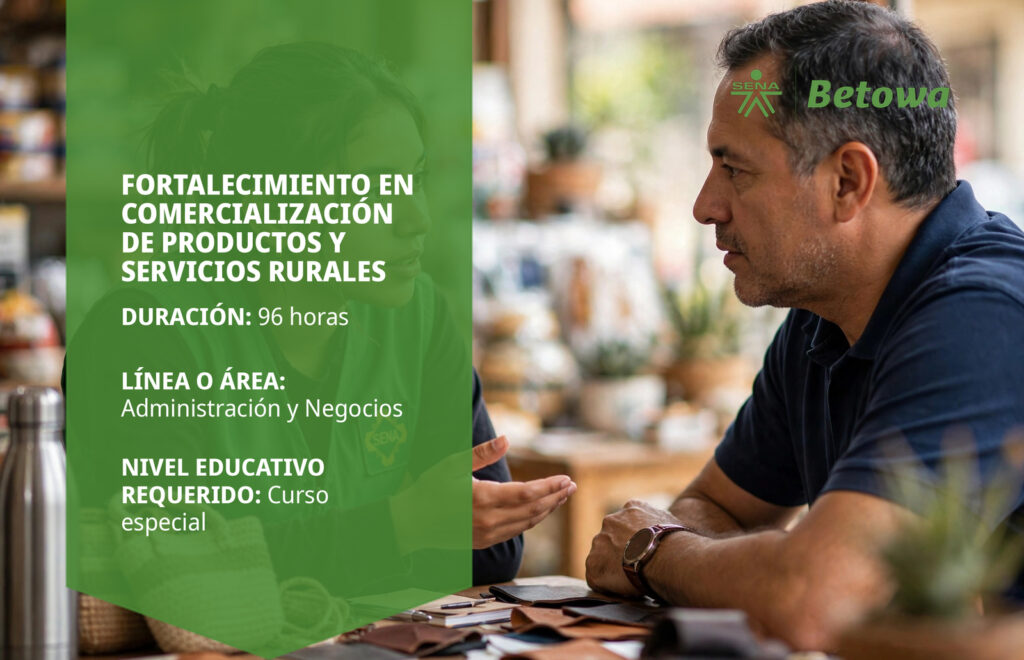 Curso SENA de comercialización de productos y servicios rurales – Betowa