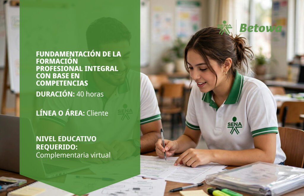 Curso SENA de fundamentación de la formación profesional integral con base en competencias – Betowa