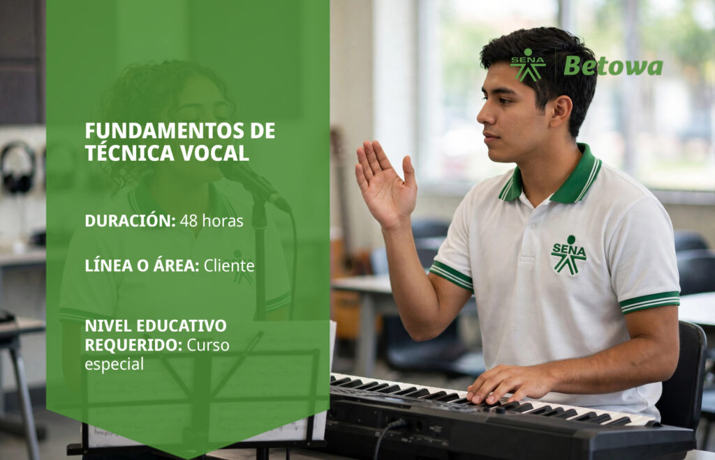 Curso SENA de fundamentos de técnica vocal – Betowa