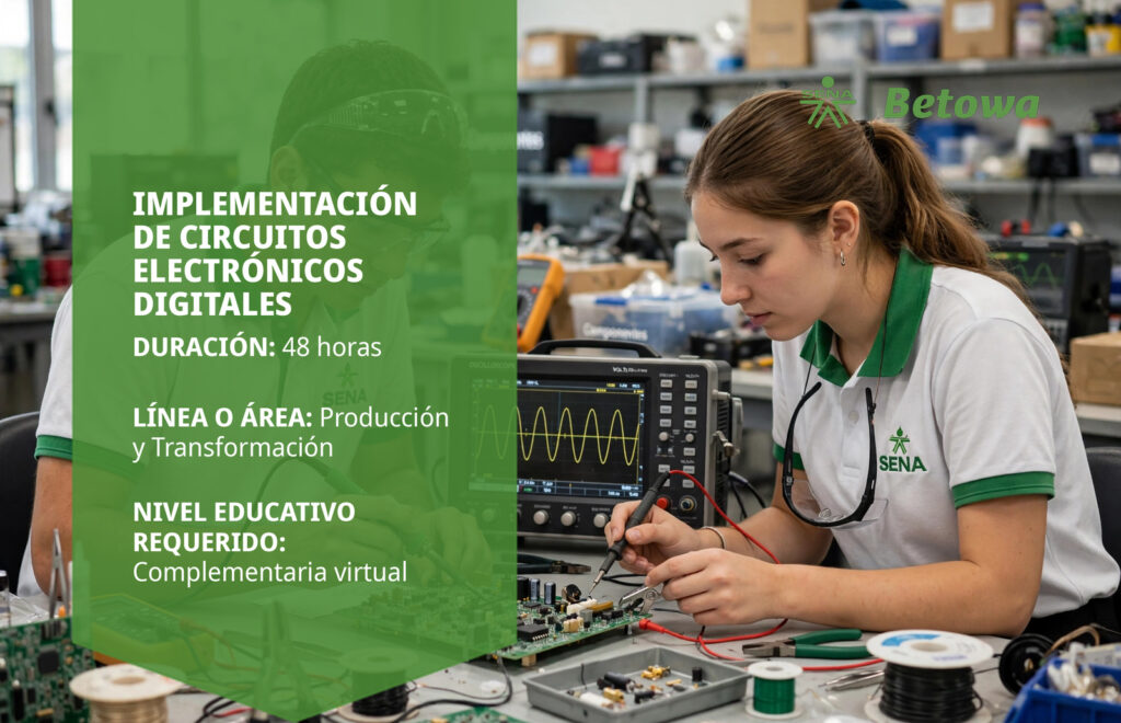 Curso SENA de implementación de circuitos electrónicos digitales – Betowa