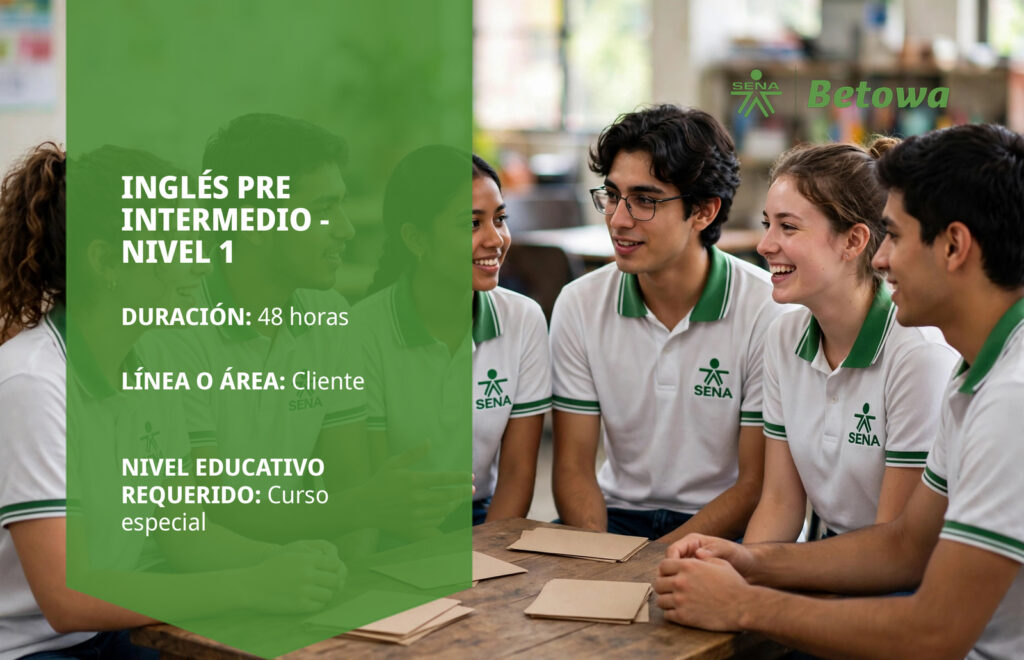 Curso SENA de inglés pre intermedio nivel 1 – Betowa