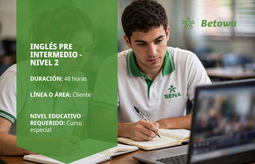 Curso SENA de inglés pre intermedio nivel 2 – Betowa