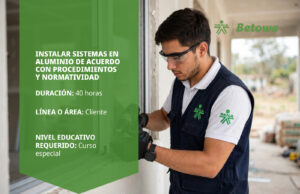 Curso SENA de sistemas en aluminio según procedimientos y normatividad – Betowa
