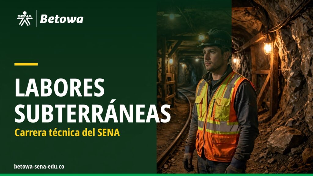 Portada: Técnico en Labores Subterráneas del SENA, carrera técnica gratuita en minería subterránea