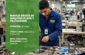 Curso SENA de manejo básico de máquina plana y fileteadora – Betowa