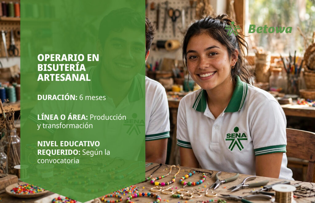 Operario en Bisutería Artesanal – SENA Betowa