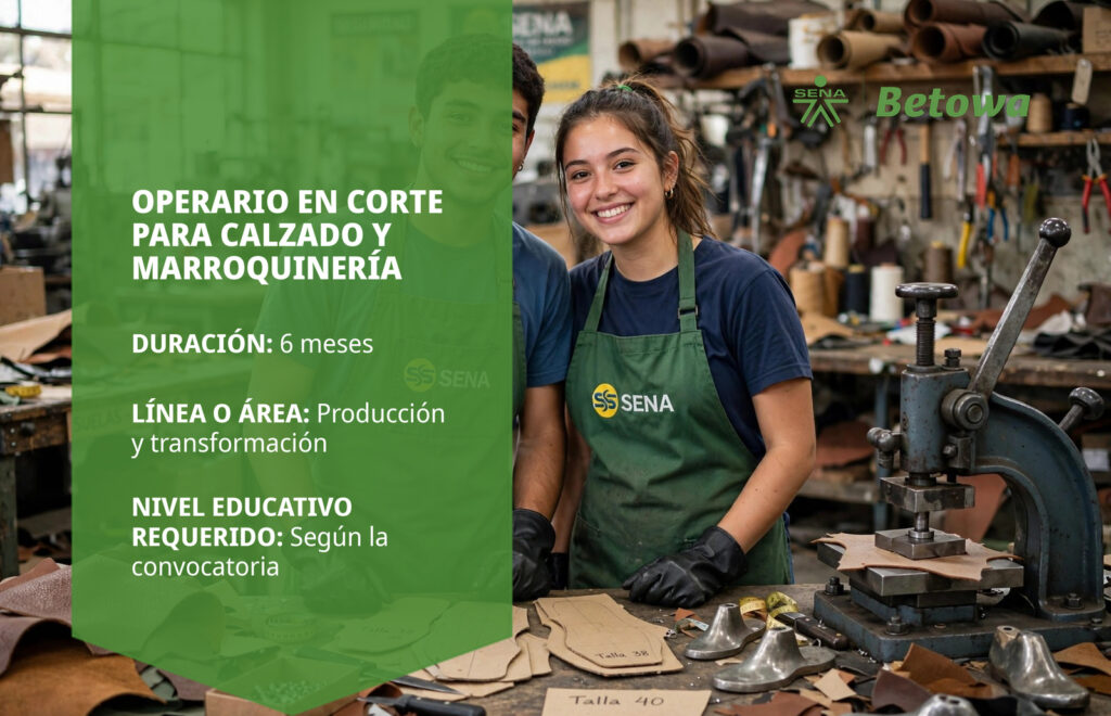Operario en Corte para Calzado y Marroquinería – SENA Betowa