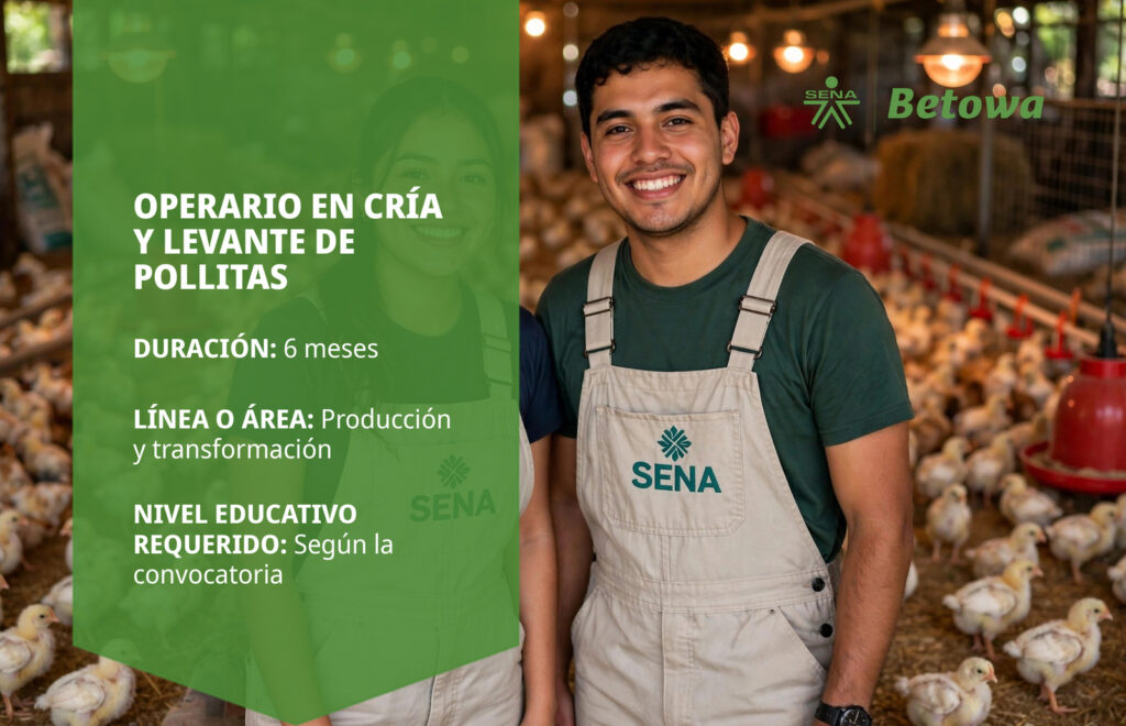 Operario en Cría y Levante de Pollitas – SENA Betowa