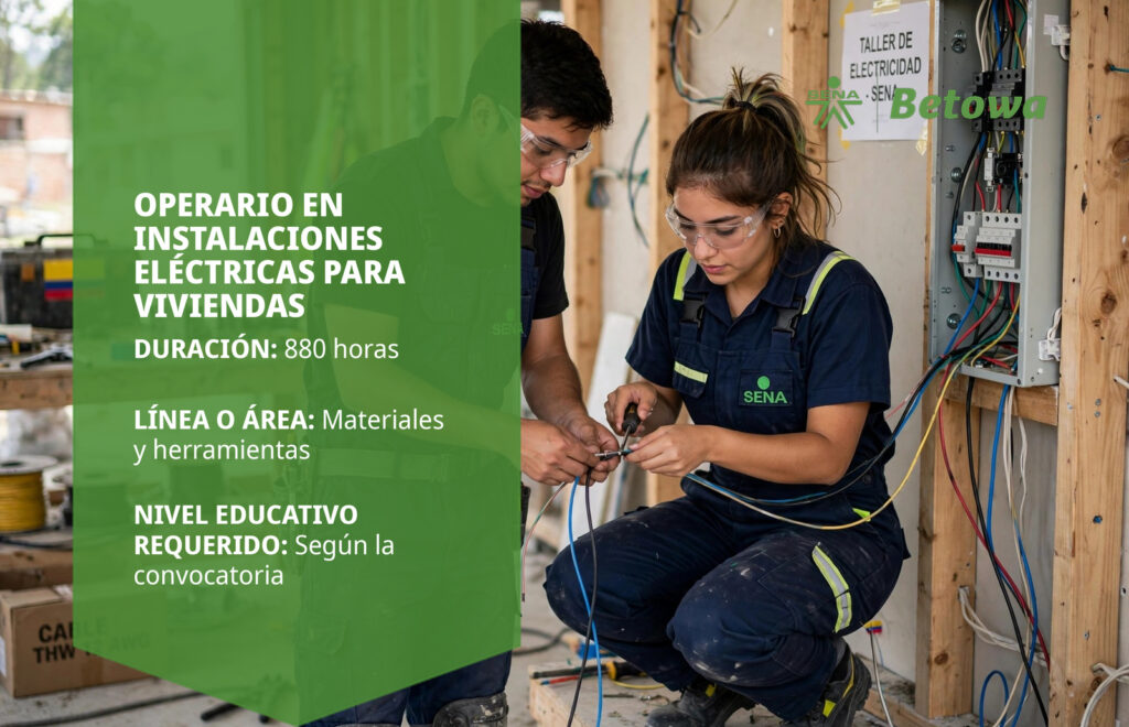Operario en Instalaciones Eléctricas para Viviendas – SENA Betowa
