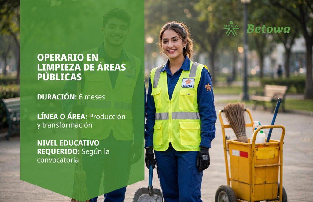 Operario en Limpieza de Áreas Públicas – SENA Betowa