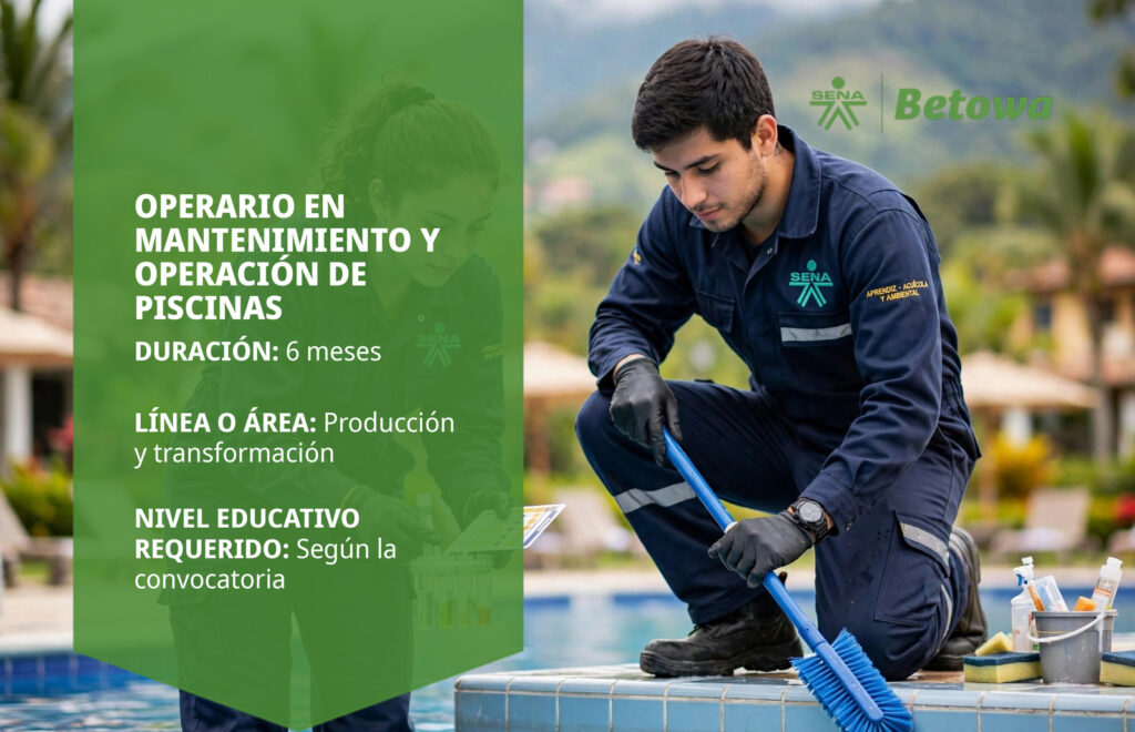Operario en Mantenimiento y Operación de Piscinas – SENA Betowa