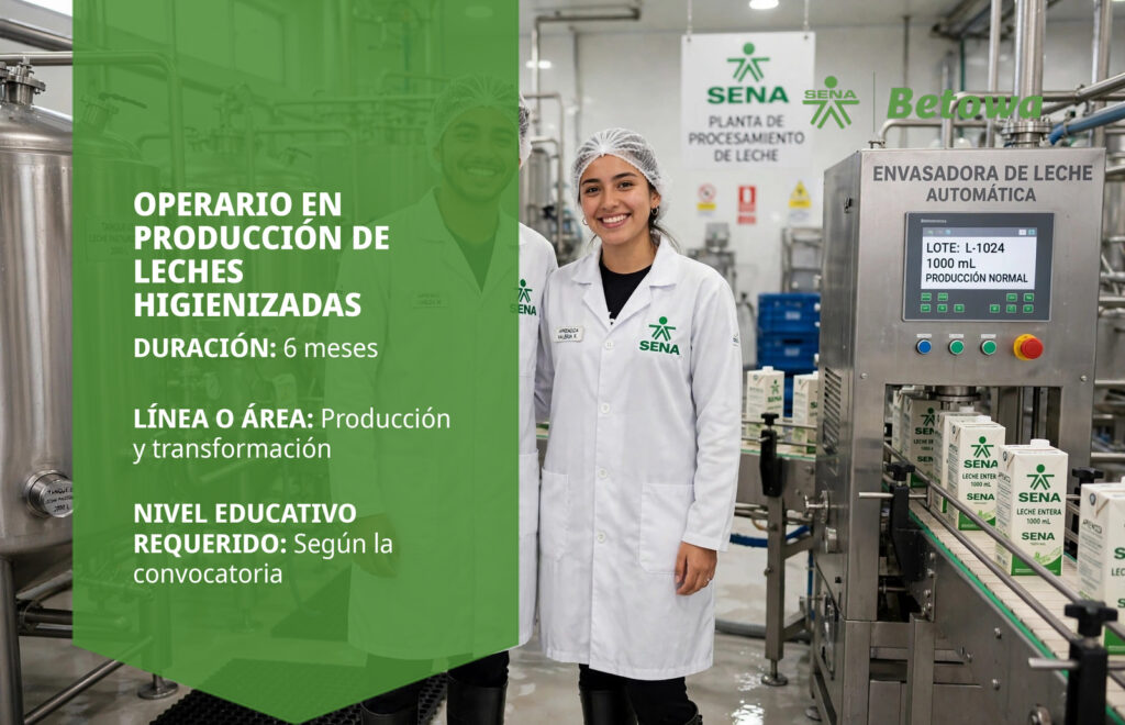 Operario en Producción de Leches Higienizadas – SENA Betowa