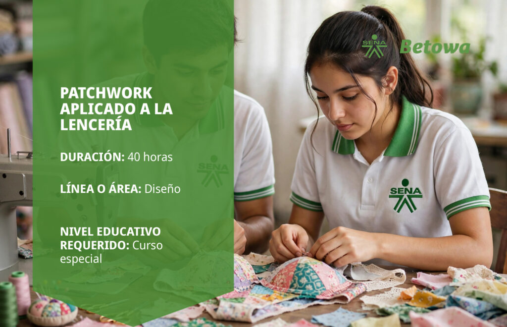 Curso SENA de patchwork aplicado a la lencería – Betowa