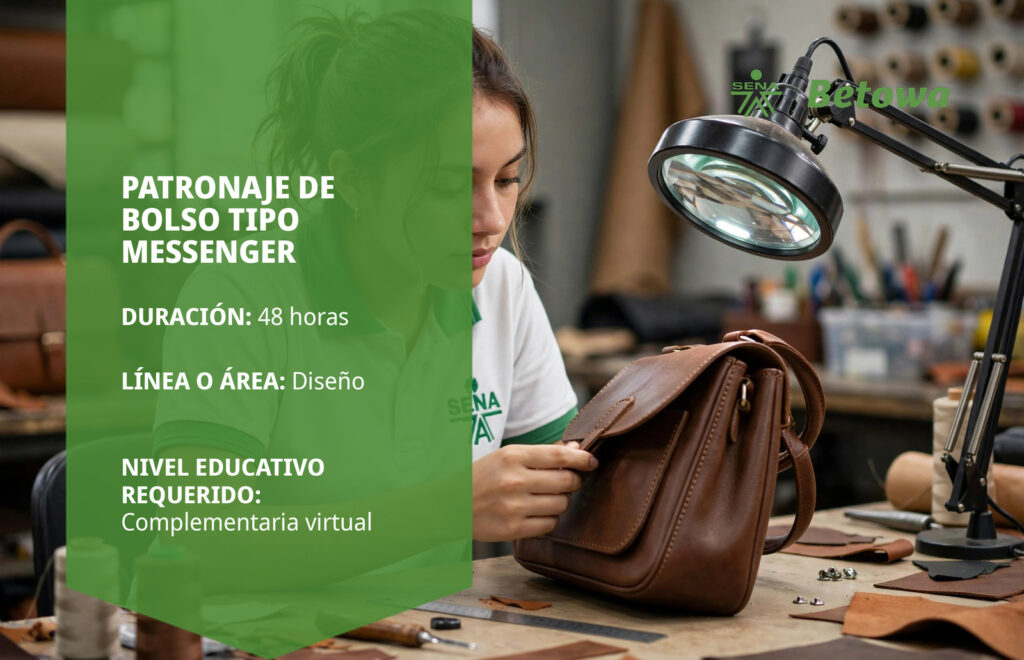 Curso SENA de patronaje de bolso tipo messenger – Betowa