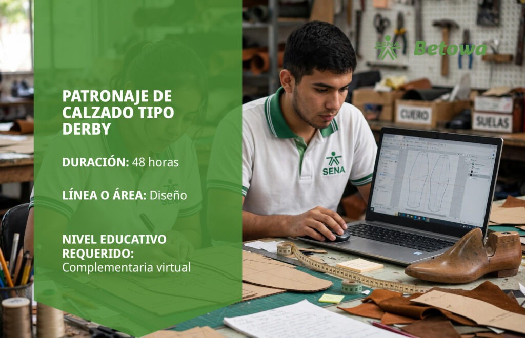 Curso SENA de patronaje de calzado tipo derby – Betowa