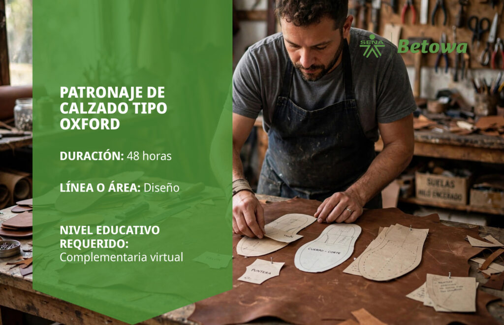 Curso SENA de patronaje de calzado tipo oxford – Betowa