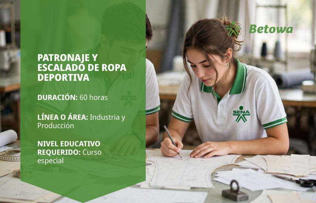 Curso SENA de patronaje y escalado de ropa deportiva – Betowa
