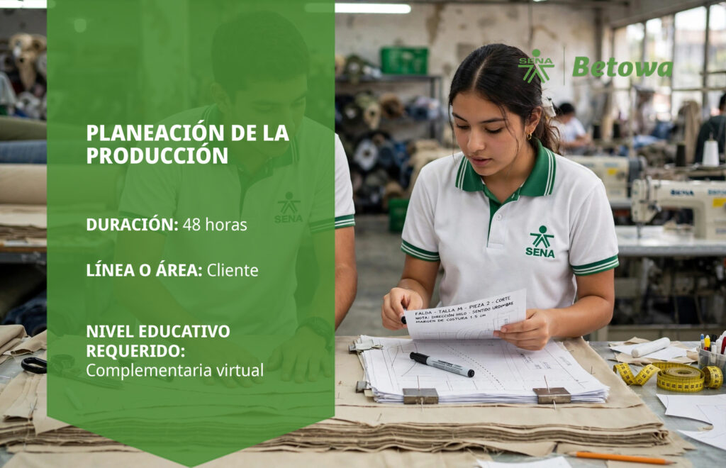 Curso SENA de planeación de la producción – Betowa